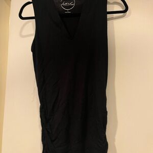 INC International Concepts Women's Black V-Neck Tank Top